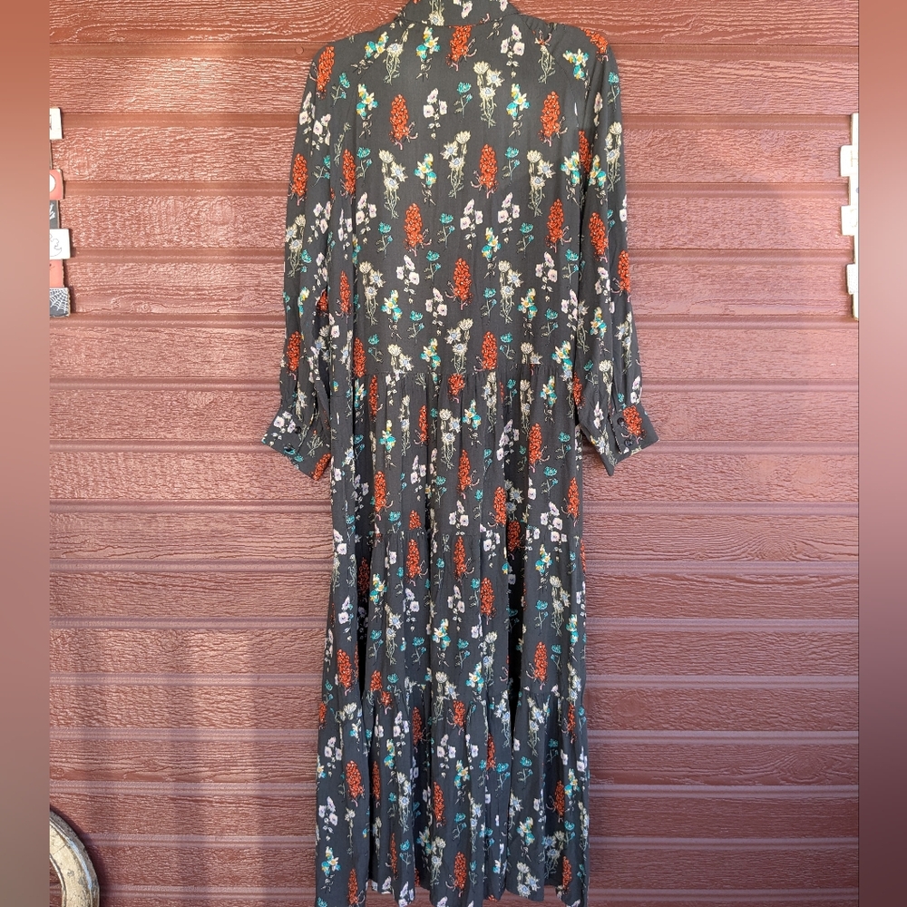 NATURAL LIFE Dark Green Floral Maxi Dress - Picture 4 of 7